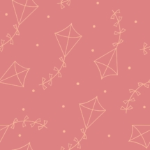 kite outlines on pink